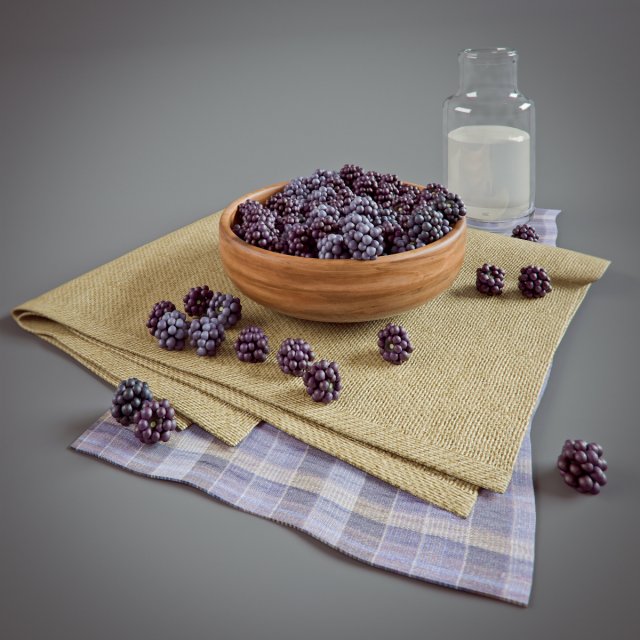 blackberry 3D 模型 .c4d .max .obj .3ds .fbx .stl .blend 