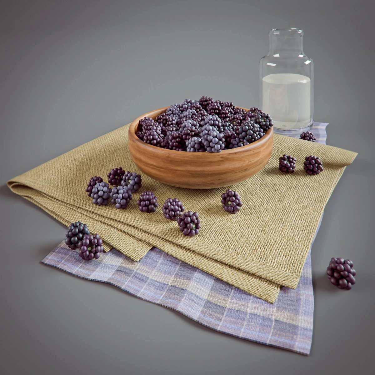 blackberry 3D Model .c4d .max .obj .3ds .fbx .stl .blend 