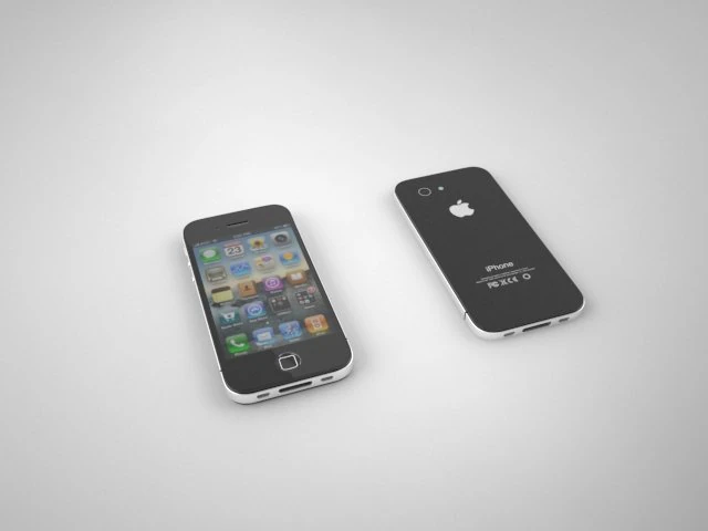 i-phone4s 3D Model .c4d .max .obj .3ds .fbx .stl .blend 