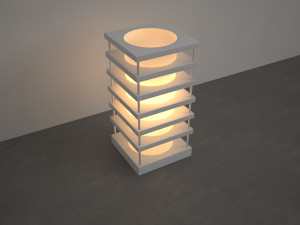 3 lamp Modello 3D