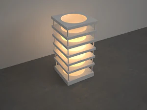 3 Lampe 3D Modell