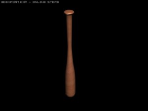base ball bat base balltennis ball 3D Model