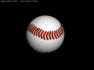 base ball bat base balltennis ball 3D Model
