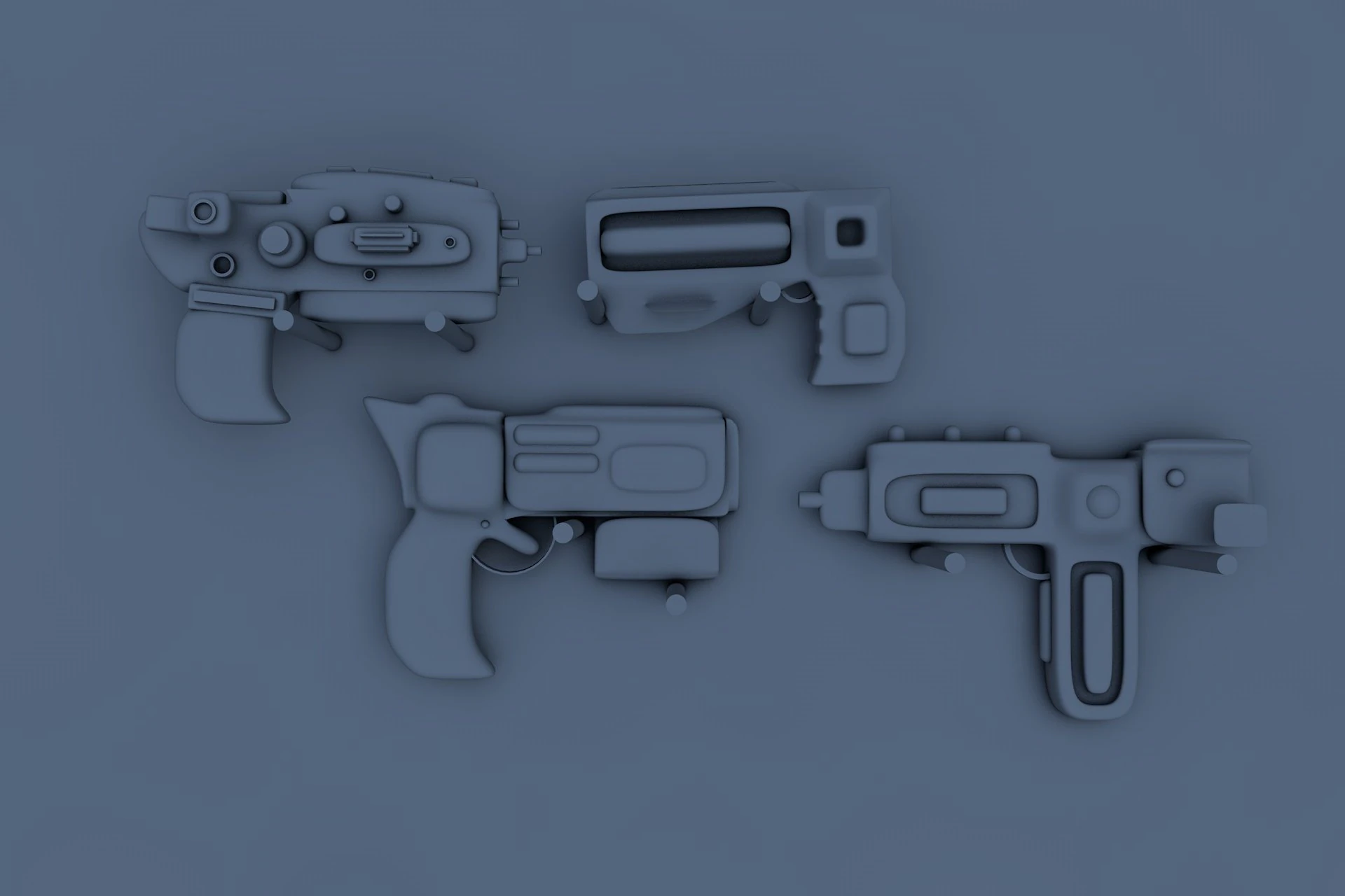 scifi pack 3D Model .c4d .max .obj .3ds .fbx .stl .blend 