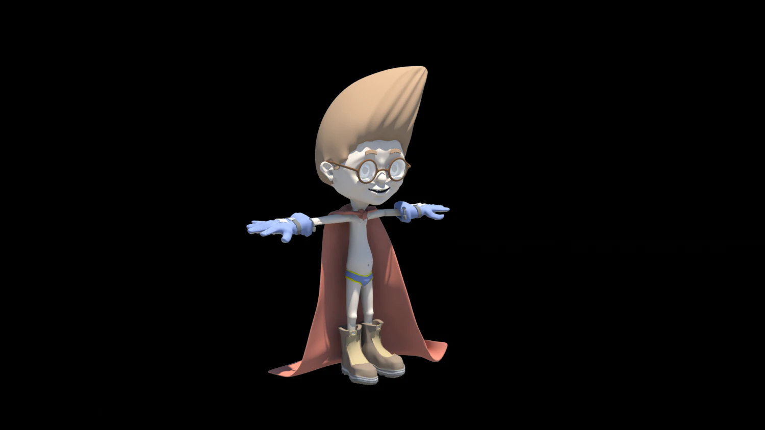 super kid 3D Model .c4d .max .obj .3ds .fbx .stl .blend 