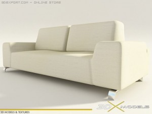 modern living 01 3D 模型