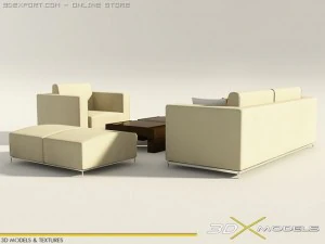 modern living 03 3D Model