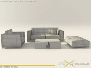 modern living 03 3D Model