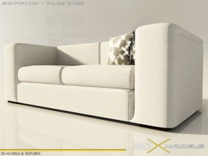 modern living 06 3D 模型