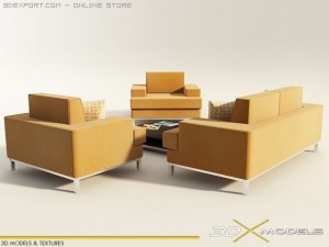 modern living 9 3D Model