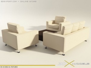 modern living 10 3D Model