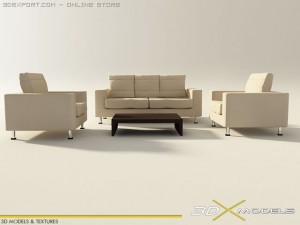 modern living 10 3D Model