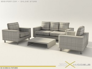 modern living 10 3D Model