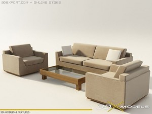modern living 11 3D Модель