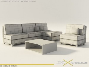 modern living 12 3D Model