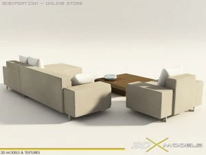 modern living 13 3D Model