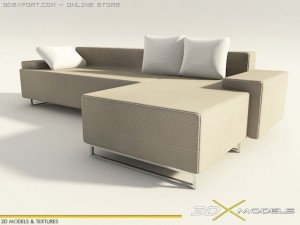 modern living 13 3D Model