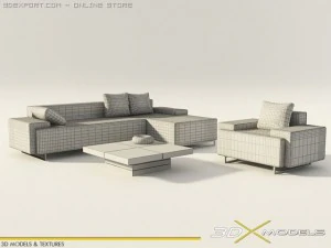 modern living 13 3D Model