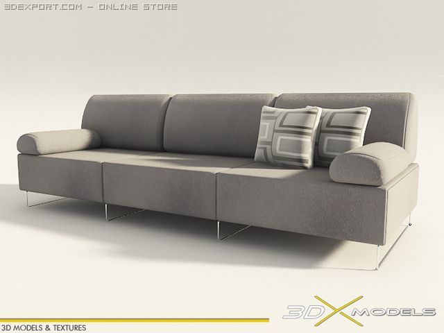 modern living 14 3D 模型 .c4d .max .obj .3ds .fbx .stl .blend 