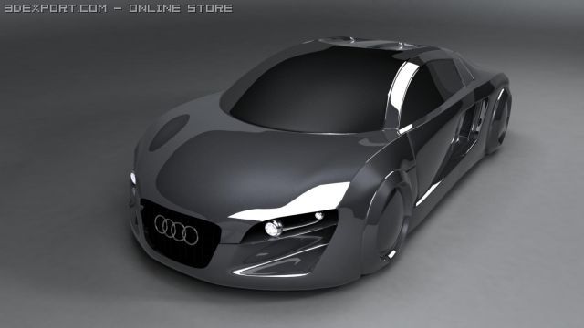audi rsq 3D Model .c4d .max .obj .3ds .fbx .stl .blend 