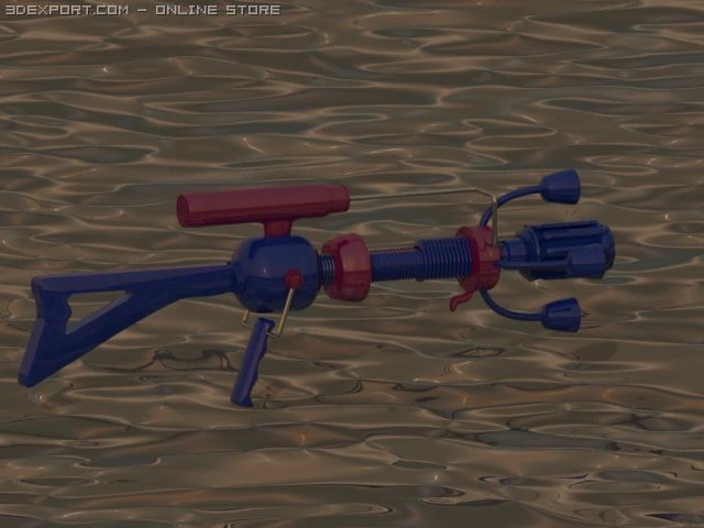 mars ray5 barrel version with paint 3D Model .c4d .max .obj .3ds .fbx .stl .blend 