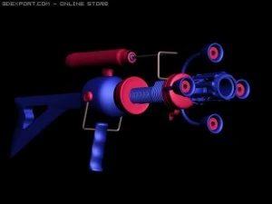 mars ray5 barrel version with paint 3D Model