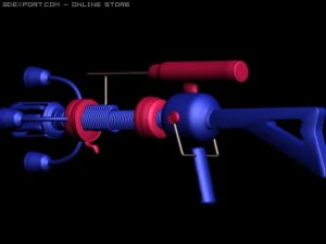 mars ray5 barrel version with paint 3D Model
