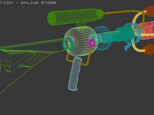 mars ray5 barrel version with paint 3D Model