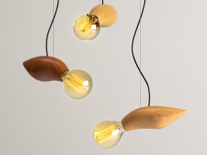 edison wood lamp 3D मॉडल