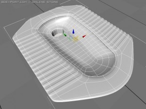 asian toilet 3D Model
