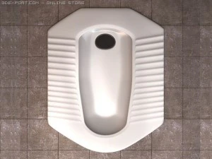 asian toilet 3D Model