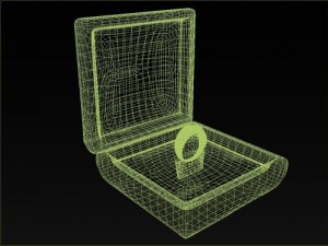 golden ring with diamonds Modelo 3D