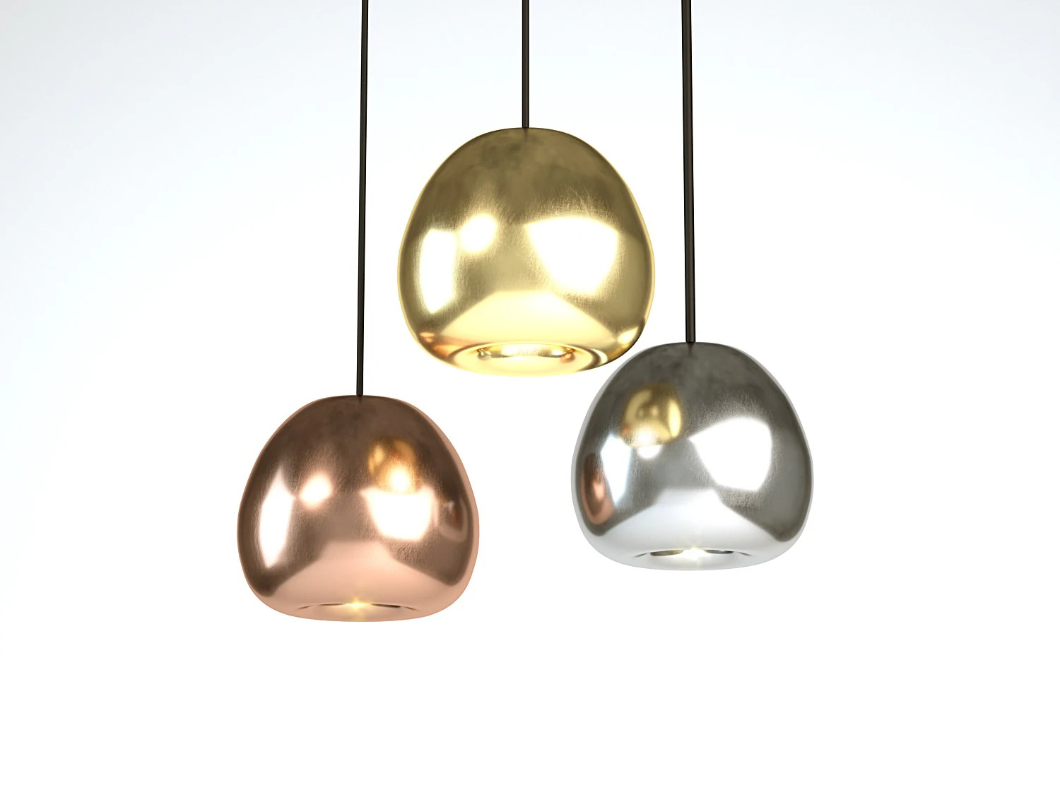 tom dixon void mini copper pendant 3D Model .c4d .max .obj .3ds .fbx .stl .blend