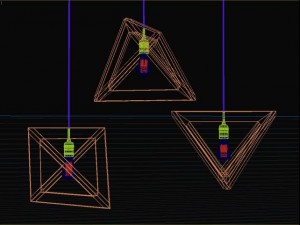 geometric wooden lampshades 3D Модель
