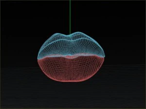 lighting lips 3D Model