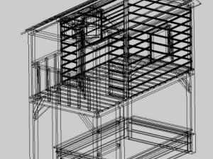 playhouse with sandbox 3D Model