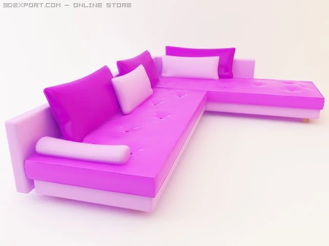 sofa g 3D Model .c4d .max .obj .3ds .fbx .stl .blend 