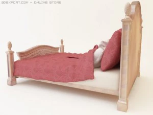 classic bed 3D Model