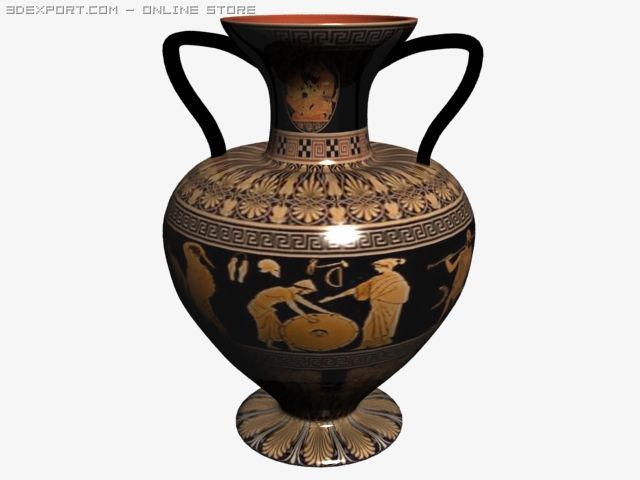 amfora 3D Модель .c4d .max .obj .3ds .fbx .stl .blend 