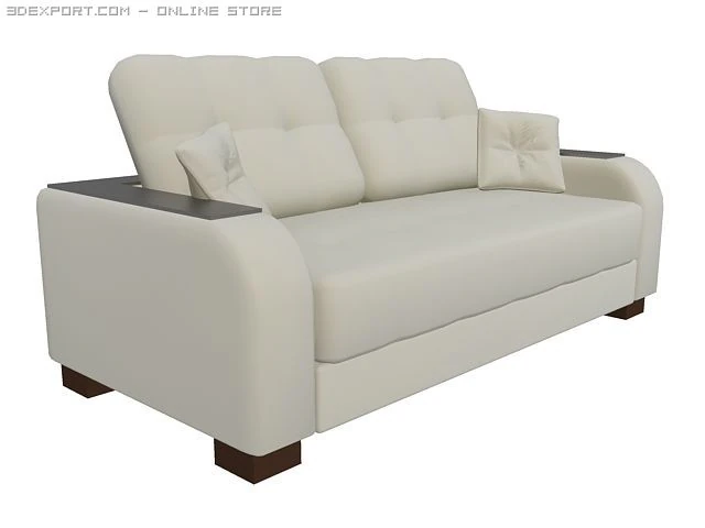 golf sofa 3D Model .c4d .max .obj .3ds .fbx .stl .blend 
