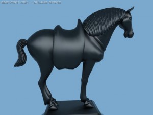 horse bronze Model 3D
