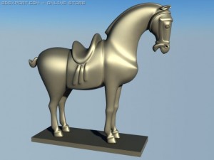 horse statuette 3D मॉडल