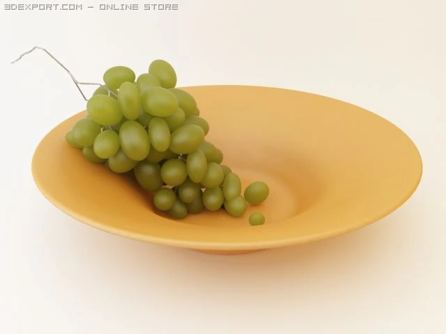 grape 3D Model .c4d .max .obj .3ds .fbx .stl .blend 