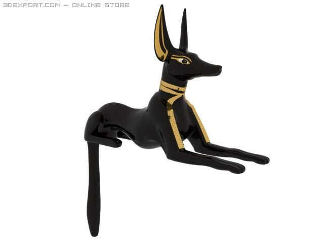 anubis 3D Model .c4d .max .obj .3ds .fbx .stl .blend 