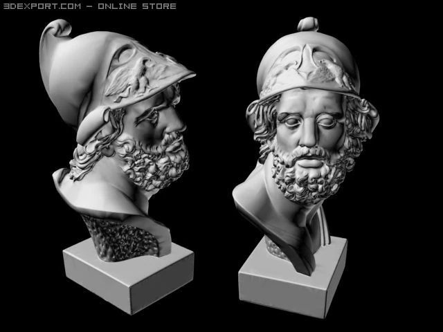 head man 3D Model .c4d .max .obj .3ds .fbx .stl .blend 