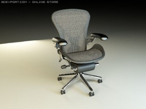 aeron chair 3D 模型
