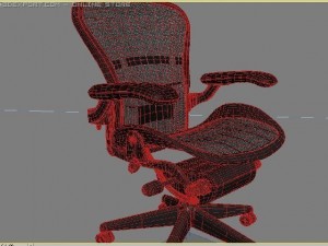 aeron chair 3D 模型
