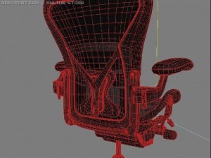 aeron chair 3D 模型