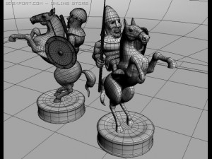 chess set 3D मॉडल