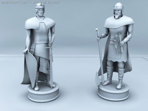 chess set 3D मॉडल